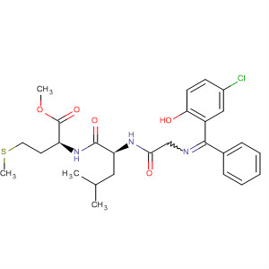 L-Methionine,N-[N-[N-[(5-chloro-2-hydroxyphenyl)phenylmethylene]glycyl]-L-leucyl]-,methyl ester molecular structure