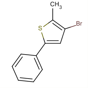 Thiophene, 3-bromo-2-methyl-5-phenyl- molecular structure