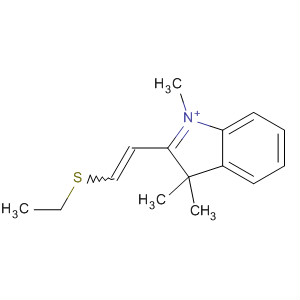 3H-Indolium, 2-[2-(ethylthio)ethenyl]-1,3,3-trimethyl- molecular structure