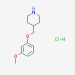 4-[(3-Methoxyphenoxy)methyl]piperidinehydrochloride molecular structure