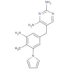 2,4-Pyrimidinediamine,5-[[3-amino-4-methyl-5-(1H-pyrrol-1-yl)phenyl]methyl]- molecular structure