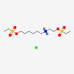 2-ethylsulfonyloxyethyl(6-ethylsulfonyloxyhexyl)azanium chloride