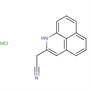 1H-Perimidine-2-acetonitrile, monohydrochloride molecular structure