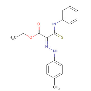 Propanoic acid,2-[(4-methylphenyl)hydrazono]-3-(phenylamino)-3-thioxo-, ethyl ester,(Z)- molecular structure