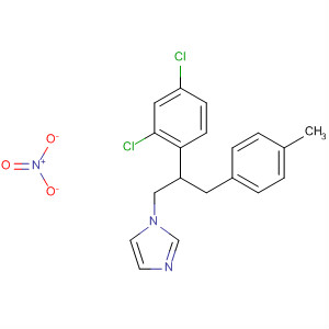 1H-Imidazole, 1-[2-(2,4-dichlorophenyl)-3-(4-methylphenyl)propyl]-,mononitrate molecular structure