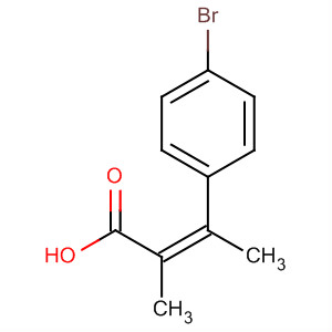 2-Butenoic acid, 3-(4-bromophenyl)-2-methyl-, (Z)- molecular structure