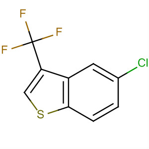 Benzo[b]thiophene, 5-chloro-3-(trifluoromethyl)- molecular structure