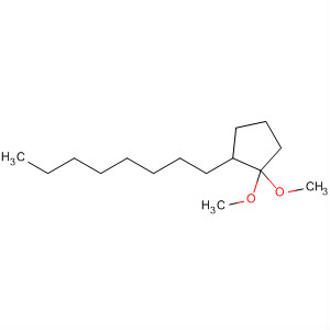 Cyclopentane, 1,1-dimethoxy-2-octyl- molecular structure