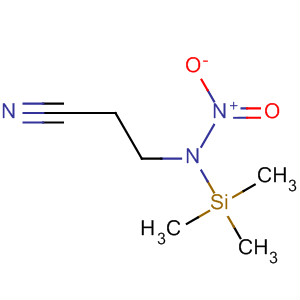 Propanenitrile, 3-[nitro(trimethylsilyl)amino]- molecular structure