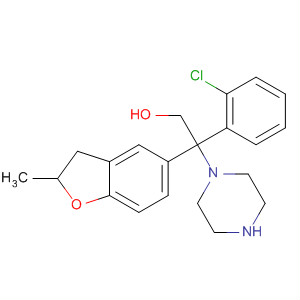 1-Piperazineethanol,4-(3-chlorophenyl)-a-(2,3-dihydro-2-methyl-5-benzofuranyl)-
