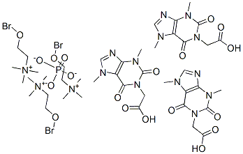 1-Theobromineacetic acid bromcholine phosphate molecular structure