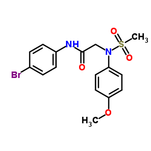 N-(4-bromophenyl)-N~2~-(4-methoxyphenyl)-N~2~-(methylsulfonyl)glycinamide