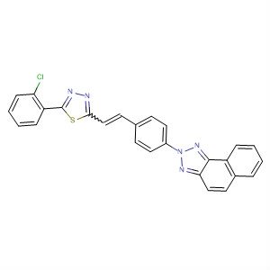2H-Naphtho[1,2-d]triazole,2-[4-[2-[5-(2-chlorophenyl)-1,3,4-thiadiazol-2-yl]ethenyl]phenyl]-