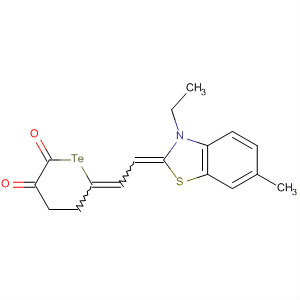3,5-Telluranedione,4-[(3-ethyl-6-methyl-2(3H)-benzothiazolylidene)ethylidene]- molecular structure