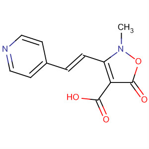 4-Isoxazolecarboxylic acid,2,5-dihydro-2-methyl-5-oxo-3-[2-(4-pyridinyl)ethenyl]-, (E)-