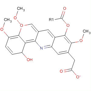 6H-[1]Benzopyrano[4,3-b]quinolin-6-ol, 2,9,10-trimethoxy-, acetate(ester)
