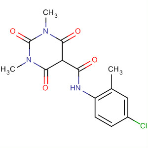 5-Pyrimidinecarboxamide,N-(4-chloro-2-methylphenyl)hexahydro-1,3-dimethyl-2,4,6-trioxo- molecular structure
