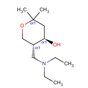 2H-Pyran-4-ol, 5-[(diethylamino)methyl]tetrahydro-2,2-dimethyl-, trans-