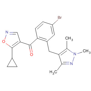 Methanone,
[4-bromo-2-[(1,3,5-trimethyl-1H-pyrazol-4-yl)methyl]phenyl](5-cycloprop
yl-4-isoxazolyl)-