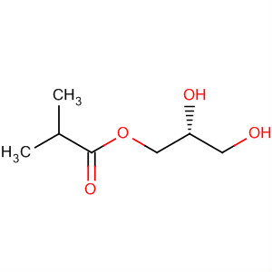 Propanoic acid, 2-methyl-, 2,3-dihydroxypropyl ester, (R)- molecular structure