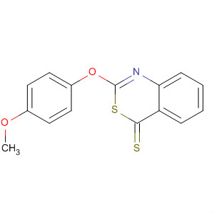 4H-3,1-Benzothiazine-4-thione, 2-(4-methoxyphenoxy)- molecular structure