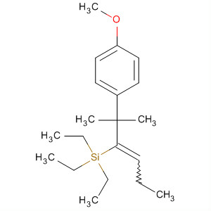 Silane, triethyl[1-[1-(4-methoxyphenyl)-1-methylethyl]-1-butenyl]- molecular structure