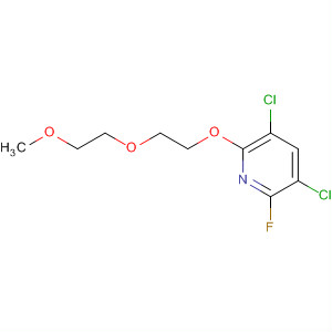 Pyridine, 3,5-dichloro-2-fluoro-6-[2-(2-methoxyethoxy)ethoxy]- molecular structure