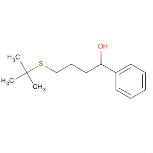 Benzenemethanol, a-[3-[(1,1-dimethylethyl)thio]propyl]- molecular structure