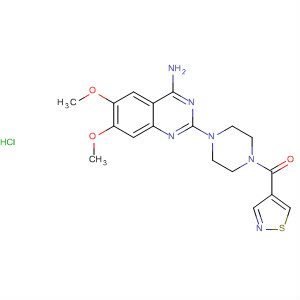 Piperazine,1-(4-amino-6,7-dimethoxy-2-quinazolinyl)-4-(4-isothiazolylcarbonyl)-,monohydrochloride