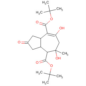 4,8-Azulenedicarboxylic acid,1,2,3,3a,4,5,6,8a-octahydro-5,7-dihydroxy-5-methyl-2-oxo-,bis(1,1-dimethylethyl) ester molecular structure