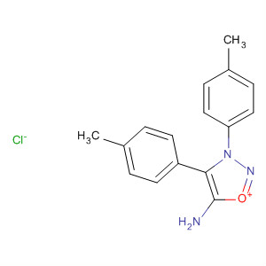1,2,3-Oxadiazolium, 5-amino-3,4-bis(4-methylphenyl)-, chloride molecular structure