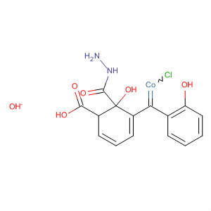 Cobalt, chloro[2-hydroxybenzoic acid[(2-hydroxyphenyl)methylene]hydrazidato]- molecular structure