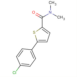 2-Thiophenecarboxamide, 5-(4-chlorophenyl)-N,N-dimethyl- molecular structure