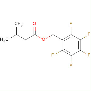 Butanoic acid, 3-methyl-, (pentafluorophenyl)methyl ester molecular structure