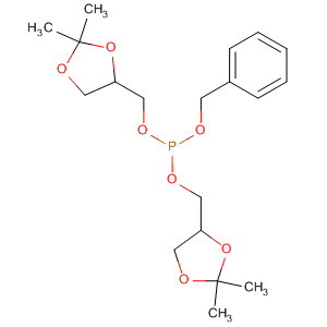 Phosphorous acid, bis[(2,2-dimethyl-1,3-dioxolan-4-yl)methyl]phenylmethyl ester molecular structure