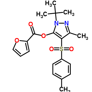 1-tert-butyl-3-methyl-4-[(4-methylphenyl)sulfonyl]-1H-pyrazol-5-yl furan-2-carboxylate