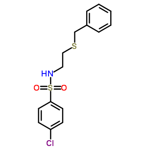N-[2-(benzylsulfanyl)ethyl]-4-chlorobenzenesulfonamide molecular structure