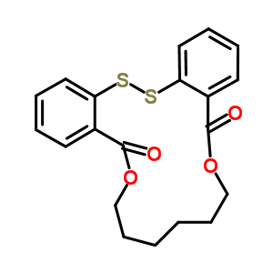 7,8,9,10,11,12-Hexahydro-5H,14H-dibenzo(c,g)(1,10,5,6)dioxadithiacyclohexadecine-5,14-dione molecular structure