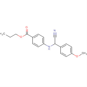 Benzoic acid, 4-[[cyano(4-methoxyphenyl)methyl]amino]-, propyl ester