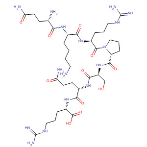 L-Arginine, L-glutaminyl-L-lysyl-L-arginyl-L-prolyl-L-seryl-L-glutaminyl- molecular structure