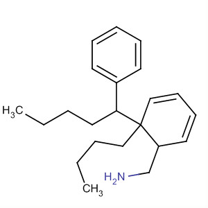 Benzenemethanamine, a-butyl-N-(1-phenylpentyl)- molecular structure