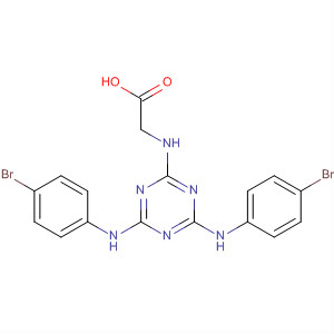 Glycine, N-[4,6-bis[(4-bromophenyl)amino]-1,3,5-triazin-2-yl]- molecular structure