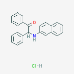 2-(naphthalen-2-ylamino)-1,2-diphenyl-ethanone molecular structure