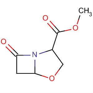 4-Oxa-1-azabicyclo[3.2.0]heptane-2-carboxylic acid, 7-oxo-, methylester, trans- molecular structure
