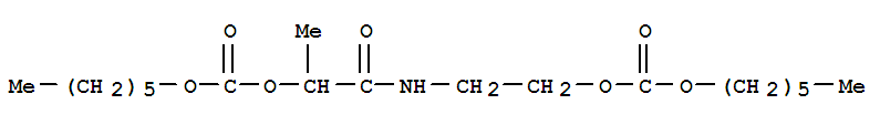 hexyl 1-[(2-{[(hexyloxy)carbonyl]oxy}ethyl)amino]-1-oxopropan-2-yl carbonate