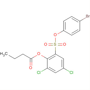 Butanoic acid, 2-[(4-bromophenoxy)sulfonyl]-4,6-dichlorophenyl ester