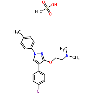 2-{[4-(4-chlorophenyl)-1-(4-methylphenyl)-1H-pyrazol-3-yl]oxy}-N,N-dimethylethanamine methanesulfonate
