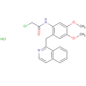 Acetamide,2-chloro-N-[2-(1-isoquinolinylmethyl)-4,5-dimethoxyphenyl]-,monohydrochloride molecular structure