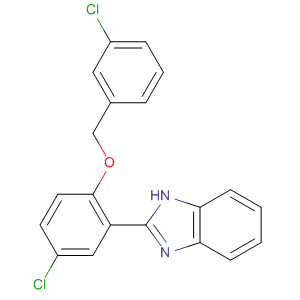 1H-Benzimidazole, 2-[5-chloro-2-[(3-chlorophenyl)methoxy]phenyl]-