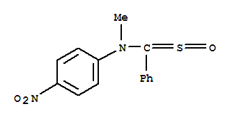N-methyl-4-nitro-N-[phenyl(sulfinyl)methyl]aniline molecular structure